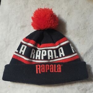 Rapala Ice Fishing Cold Weather POM Beanie Knit Stocking Hat Cap